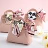 Handbag Shape Party Supplies Bow with  Hand Cookie Packing Box Gift Boxes Candy Box Wedding Favor