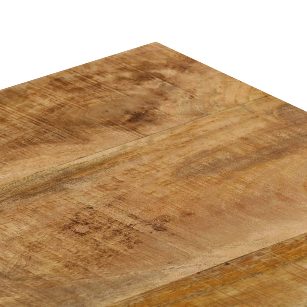 Coffee Table 100 X 50 X 35 Cm Solid Mango Wood and Steel