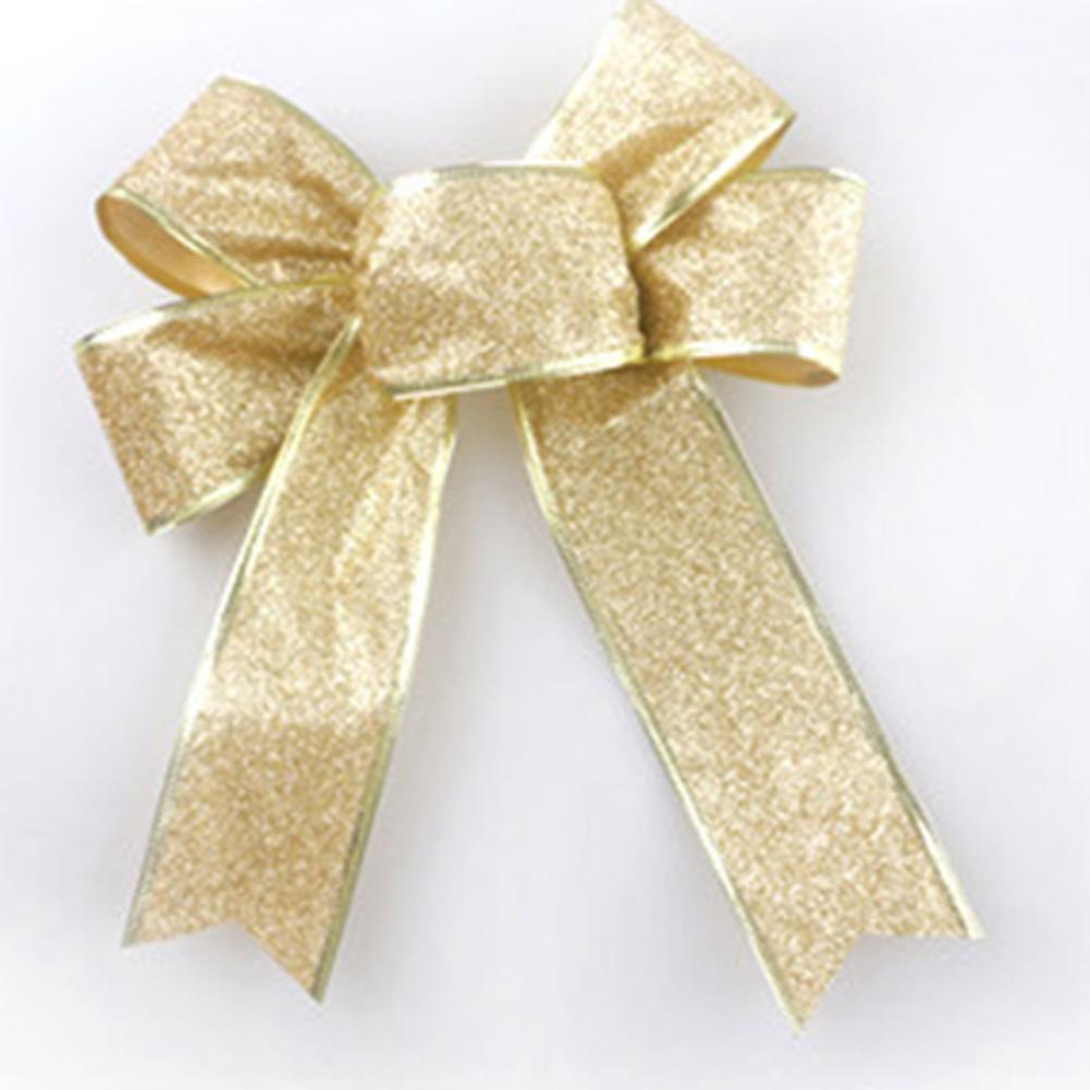 Kolip Bowknot 5 Colors Glittering Powder Bow Christmas Tree Party Gift Christmas Decorations
