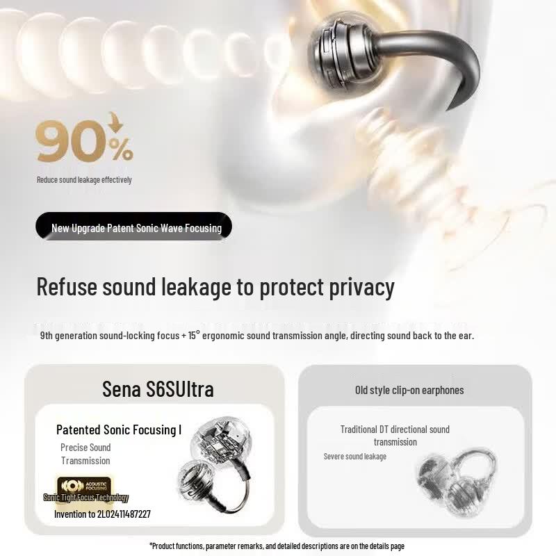 SANAG S6S Ultra Open-Ear Air-Bone Conduction AI Sport Bluetooth Headset
