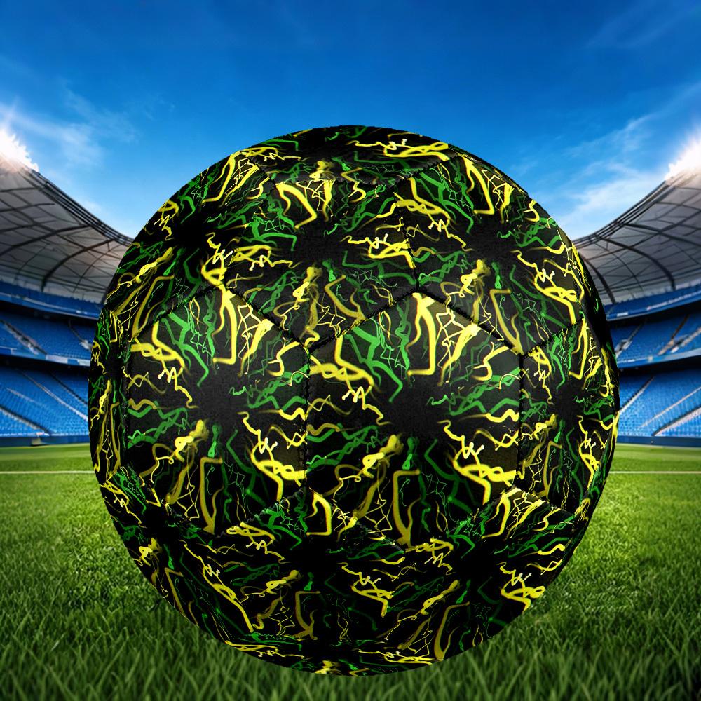 1 Stück Neonlicht-Streifen Größe 5 Fußball Professionelles Spiel Training Fußball Indoor & Outdoor Sportball Leicht Langlebig c6538