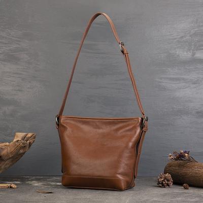 Genuine Leather Women's Bag Retro Soft Cowhide Large Capacity Casual Versatile Shoulder Crossbody Bags