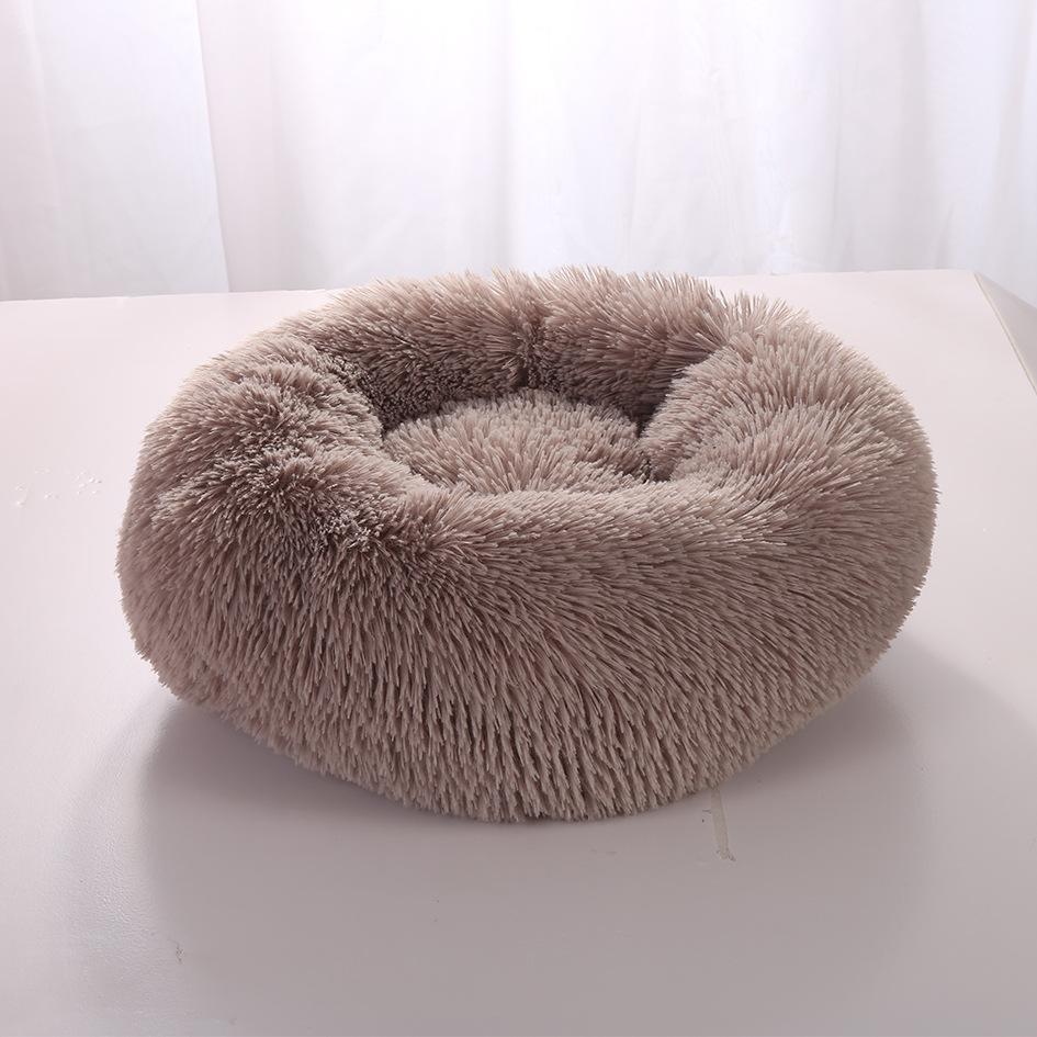 Super Soft Dog Bed Plush Cat Mat Dog Beds Round Cushion Pet Product Accessories Washable Dog and Cat Cushion Bed Winter Warm Sofa Hot Sell
