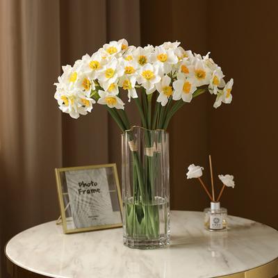 1 Blumenstrauß, künstliche Blume, lebendige Foto-Requisiten, farbecht, attraktives Arrangement, gefälschte Narzisse, Heimdekoration