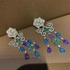 Real Gold Plated Zircon Star Ear Cuffs: Elegant Light Luxury Earrings for Women