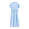 Jnleaog Autumn New Women's Clothing Fashion Style Sense of Design Shirt Style Midi Skirt Dress 3564083