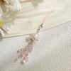 Cute Jellyfish Wind Chime Pendant Keychain Mobile Phone Lanyard Bag Key Ring Decorative Accessories For Girls Christmas Gift