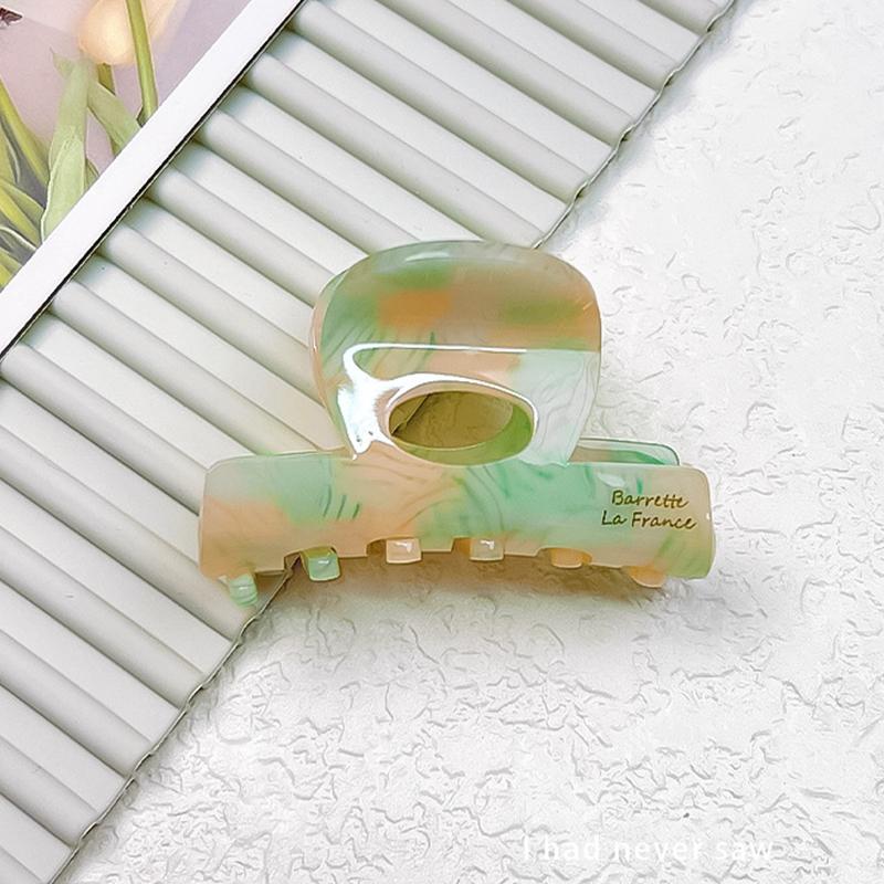Vintage Acetate Print Small Hair Claw For Women Girl Sweet Hair Ornament High Grade Hair Accessories Claw Clip Hair Clip Hairpin