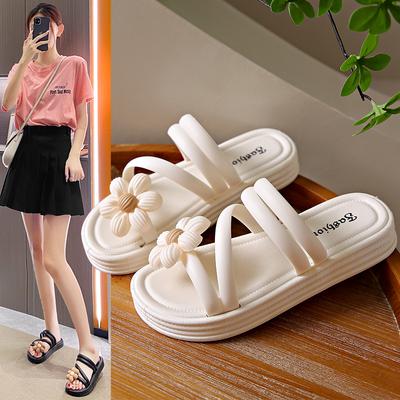Neue vielseitige flache, rutschfeste französische Sandalen für Damen im Sommer