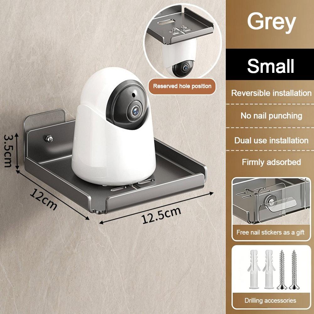 Space Saving Projector Rack No Drill Camera Monitoring Placement Rack  Living Room grey-small