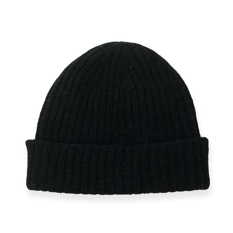 

whole garment knit cap made in Japan men s (black)