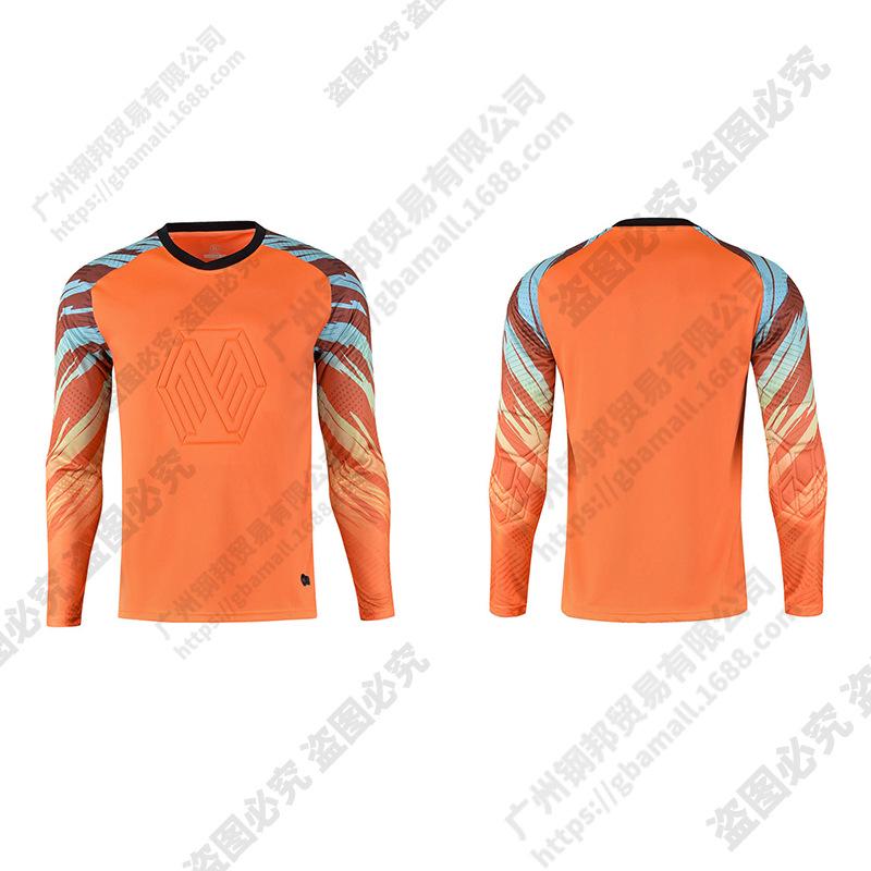Unisex Long Sleeve Goalkeeper Kit: Protective Jersey & Pants for Training and Competition