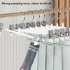 5 ks Robustní protiskluzová ramínka na oblečení s nastavitelnými sponami pro kalhoty, sukně a další – ochrana z nerezové oceli