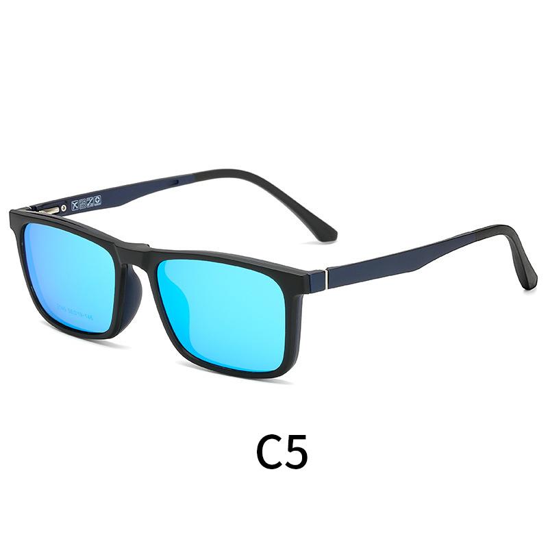 

MOMOJA Новые квадратные очки с оправой, модные поляризованные магнитные поглощающие оправы, многофункциональные мужские очки по рецепту 2145 CHINA