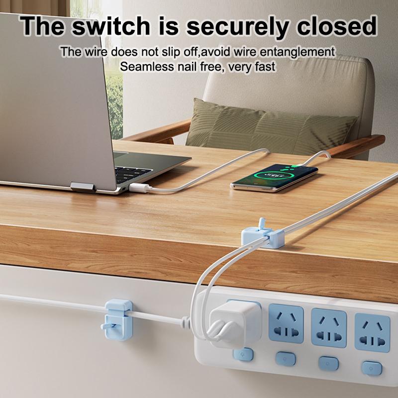 1/3Pcs Cute Cable Clip Adhesive Wire Cord Holder Organizer Winder Desk Cable Fixed Storage For Home Office Car Cable Management