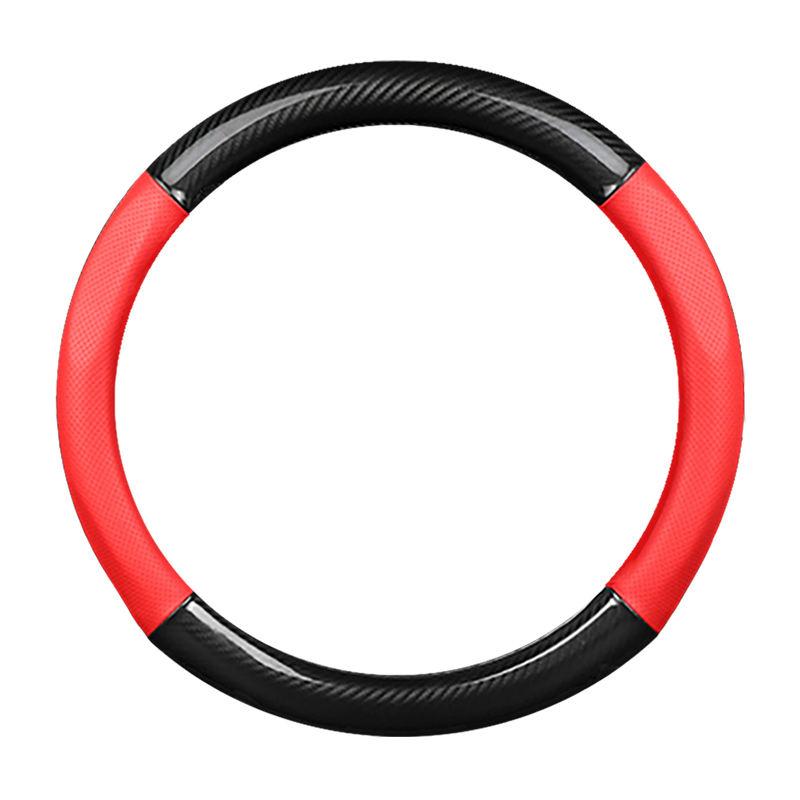 Automotive General Steering Wheel Cover Microfiber Leather Steering Wheel Cover Breathable Non-slip Steering Wheel Cover 38cm