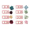 8PCS Floral Clay Molds Earring Making Molds For Handmade Earrings Jewelry Making With Reusable Silicone Petal Design