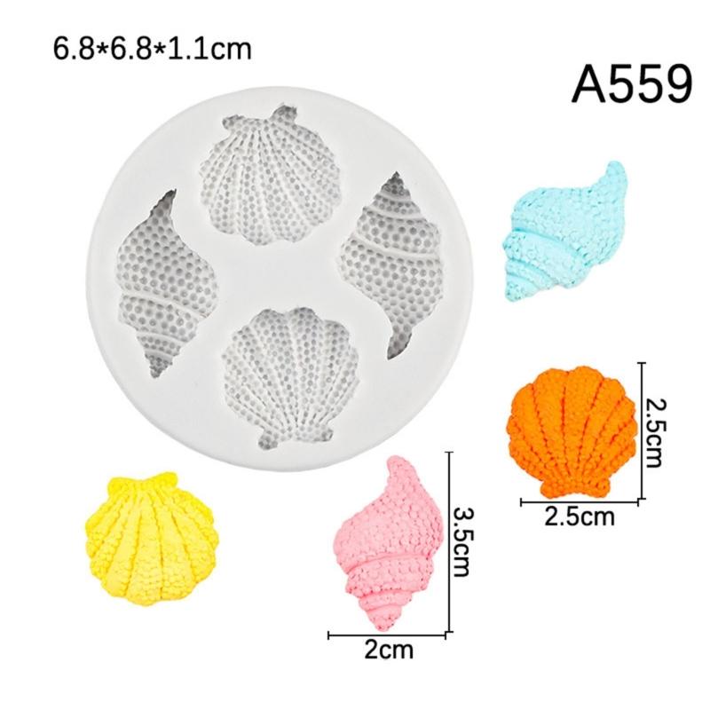 Pack of 4 Silicone Molds for Cake Cookie Chocolate and Candy Crafting Dessert Baking Tool Heat Resistant Fondant Mold