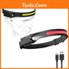 Powerful Led Headlamp For Outdoor Activities Usb Rechargeable Cob Light Waterproof