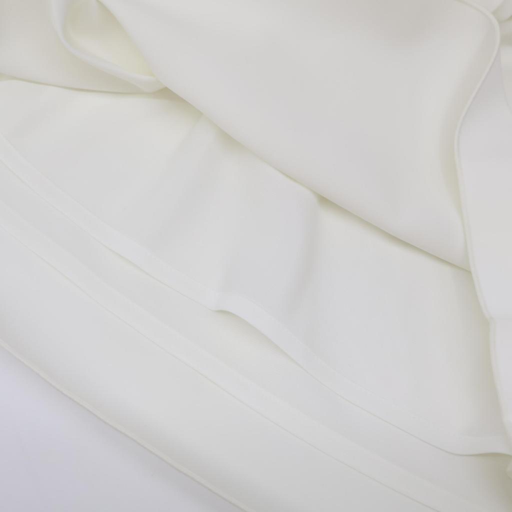 FOXEY NEW YORK White Pleated Paxton Skirt 42627 Skirt 38 whiteUsed