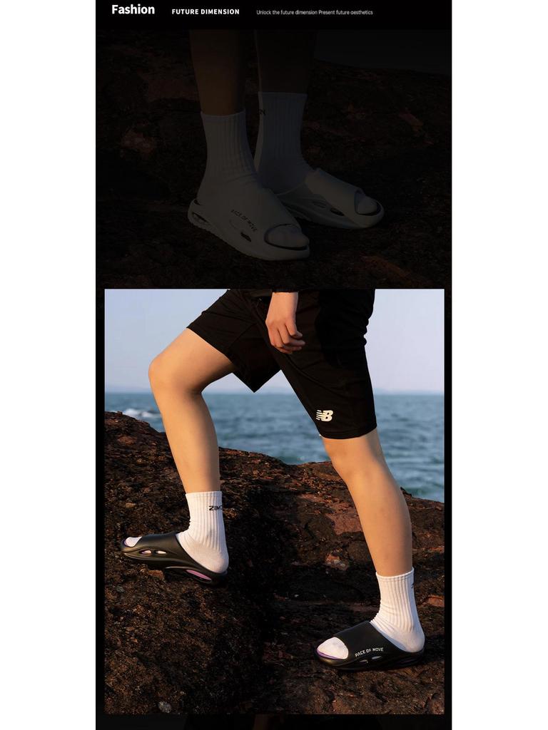 Papuci de vară pentru bărbați, respirabili, de înaltă calitate: Cu talpă groasă, antiderapant, la modă pentru purtare în interior/exterior și pentru cupluri.