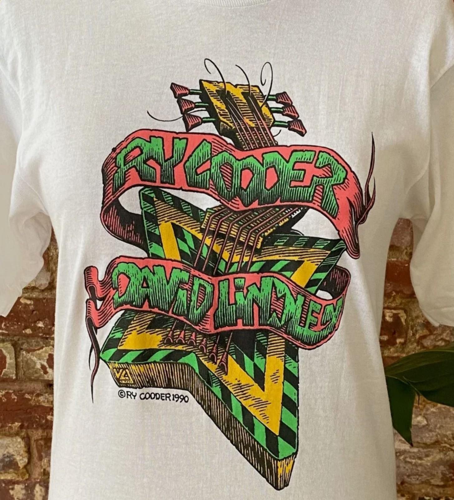 1990 Ry Cooder David Lindley Shirt White Men Unisex S-5XL XL