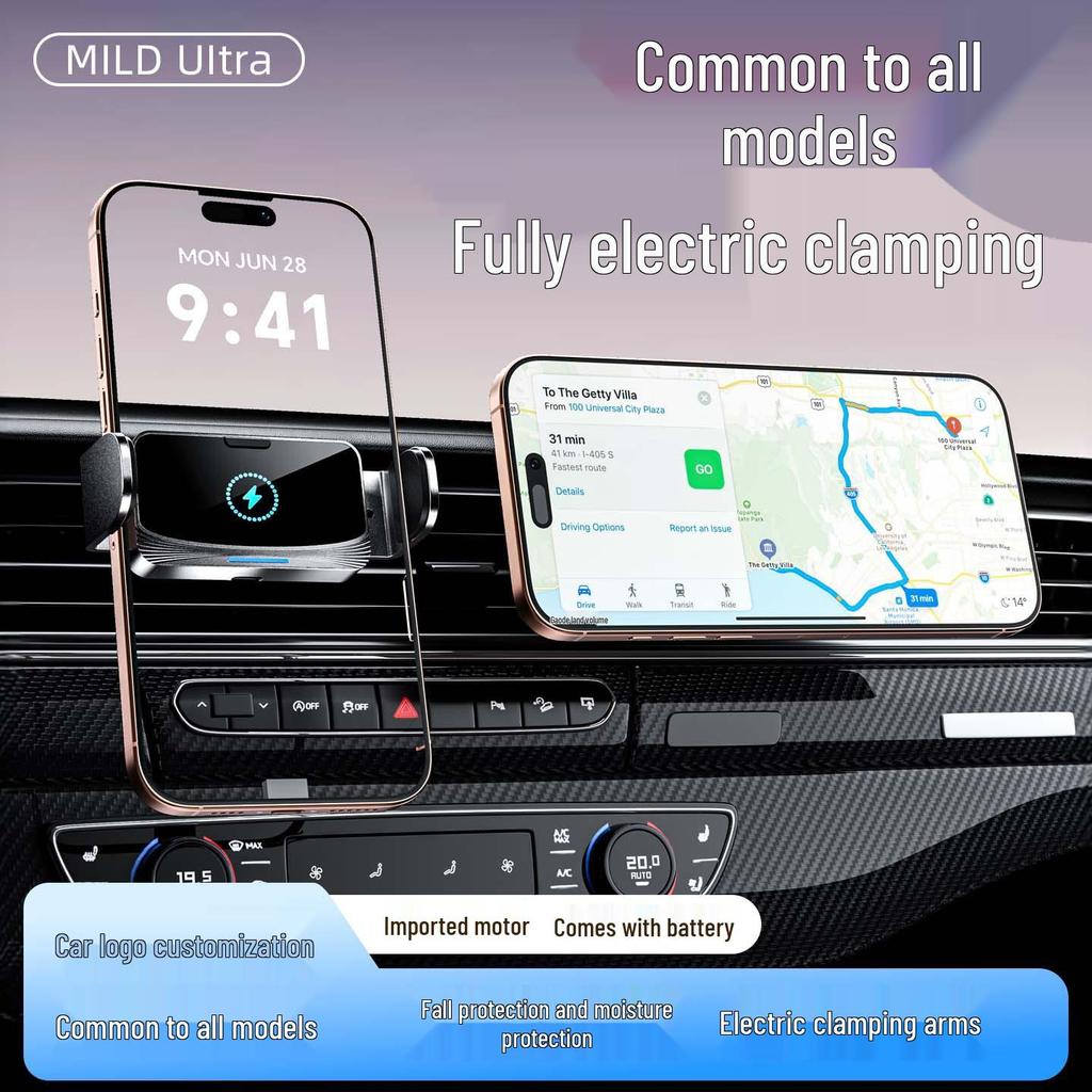 Universal Electric Car Phone Holder with Air Vent Clamp
