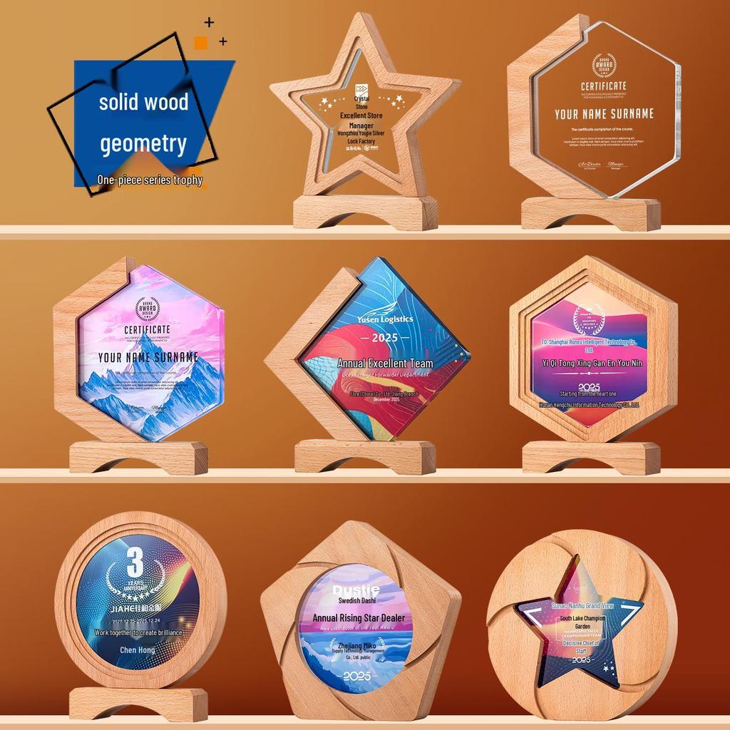 Engraved Crystal Star Basketball Trophy - Thumbs Up Award