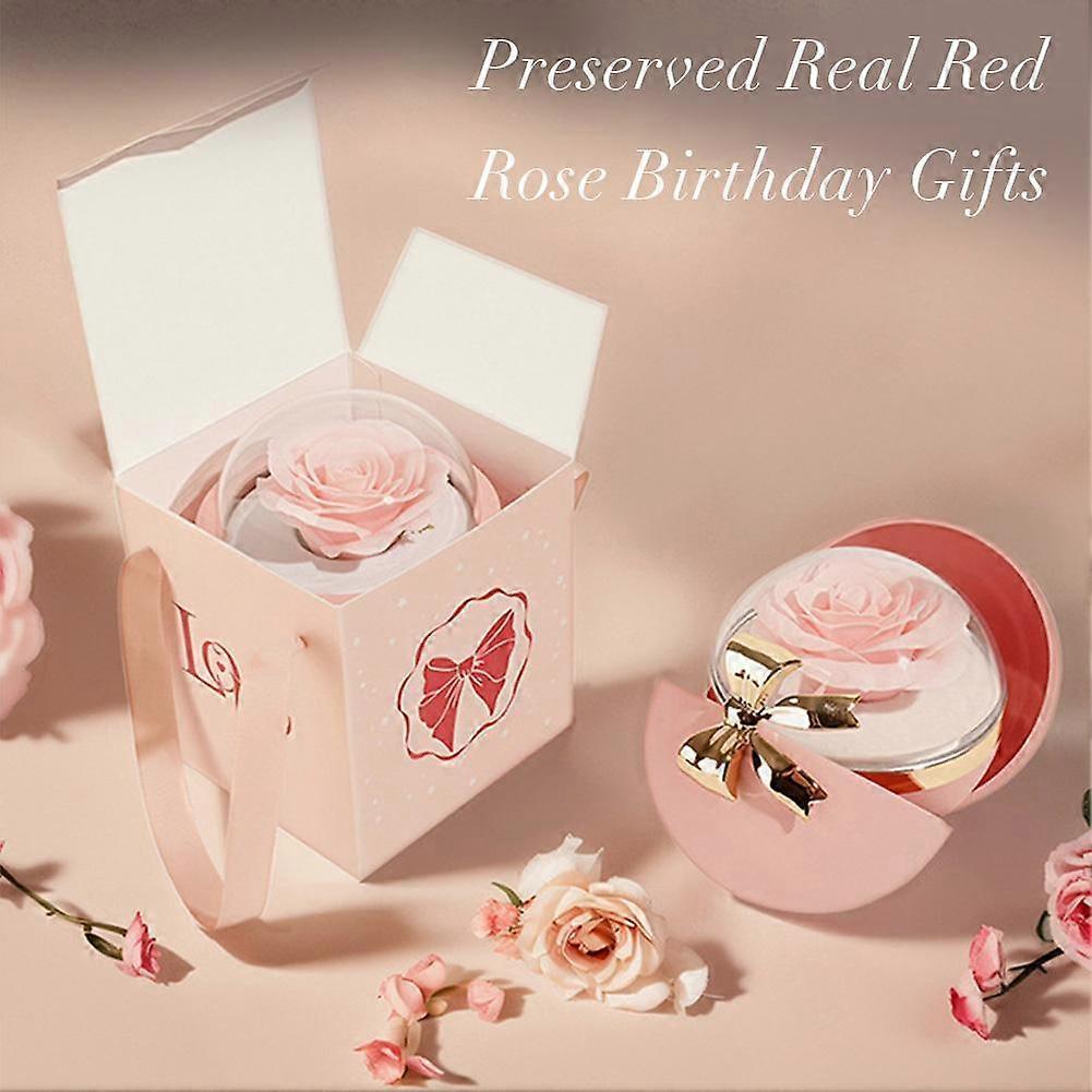 Rose Gift Box Everlasting Love Elegance Resists Fading For Gift Giving