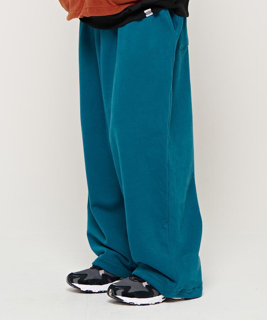 CARGOBROS Cb Essential Brushed Wide Pants (Teal Blue)