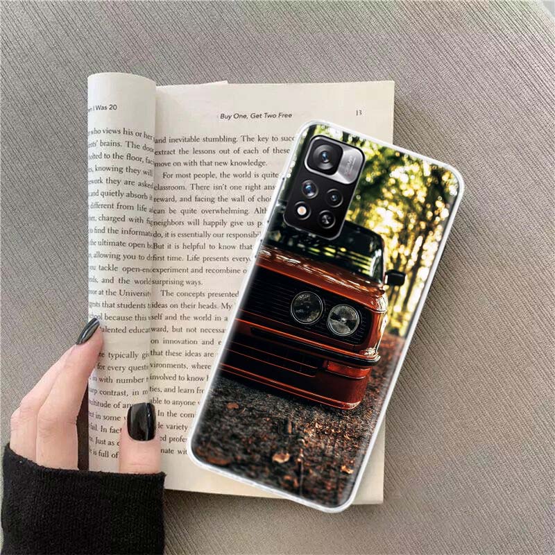 

Car for B- Bmwes-S E30 Phone Case For Redmi Note 13 12 Pro Plus 14 15 Pro 5G 11 11T 11E 11S 10 Pro 10S 9 9S Cover Cell Clear TPU Redmi Note 12 4G