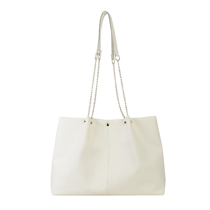 Fashionable and Casual Chain Single-shoulder Bag Minimalist Style Large-capacity Commuter Bag Tote Bag