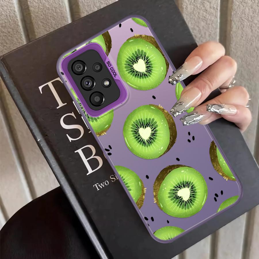 Case for Samsung Galaxy A06 A07 A03 A72 A50 A04 A05 A51 A52 A56 A54 A71 A10 A20 Back Phone Cover Fruit Flowers