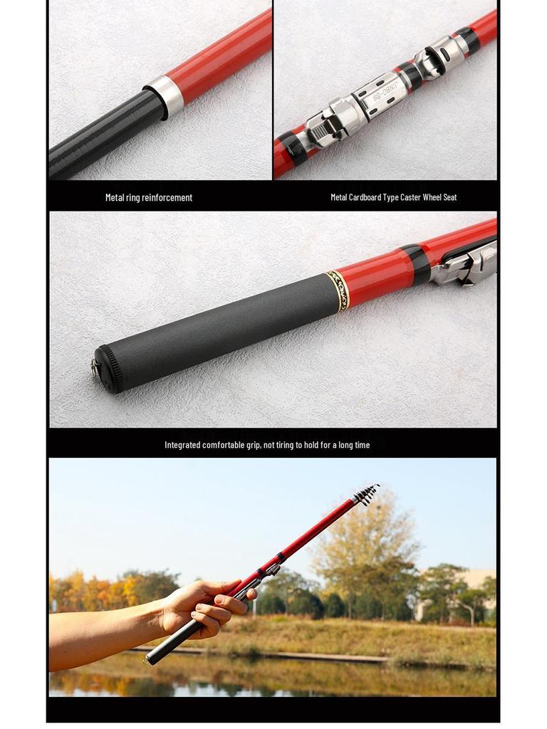 Portable Soft-Tail Mini Rock Fishing Rod for Cross-Border Use
