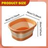 Foldable Foot Bath Basin Barrel Fishing Bucket Storage Container Soaking Tub Washing for