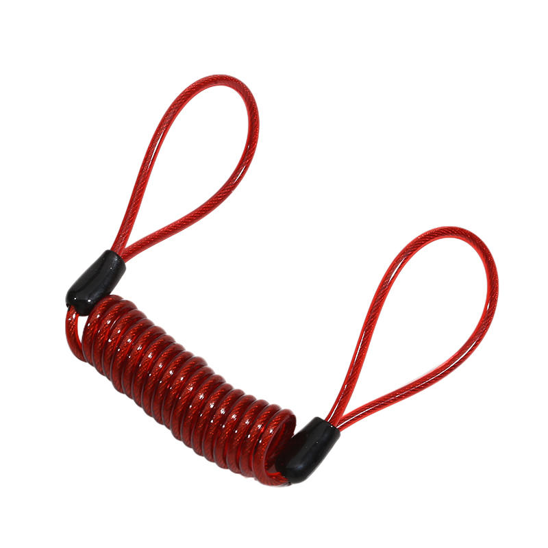 Casque Moto Frein à Disque Verrou Antivol Corde Rappel Ressort Vélo Câble Ressort Verrou Corde Câble Métallique Voyage