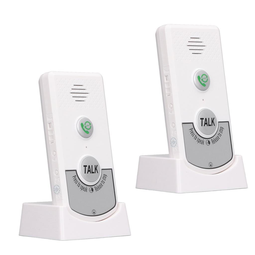 Wireless Voice Intercom Home Smart 2 Way Talk Doorbell for Elderly Caregivers and Disabled People