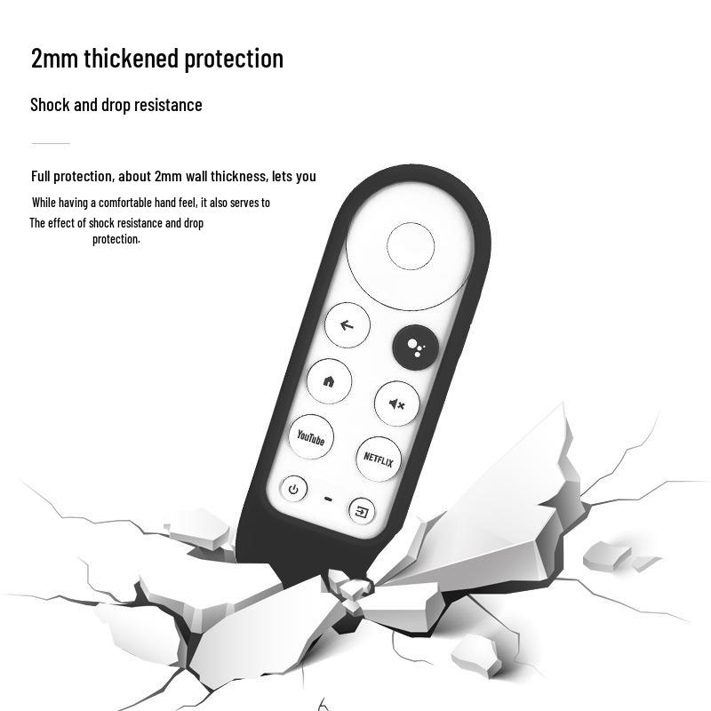 Shockproof & Washable Silicone Protective Cover for Google TV Remote