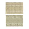 Bohemian Retro Placemat Farmhouse Style Fabric Table Mat Decorative Rustic Placemat for Dining Table Home Wedding Birthday Party