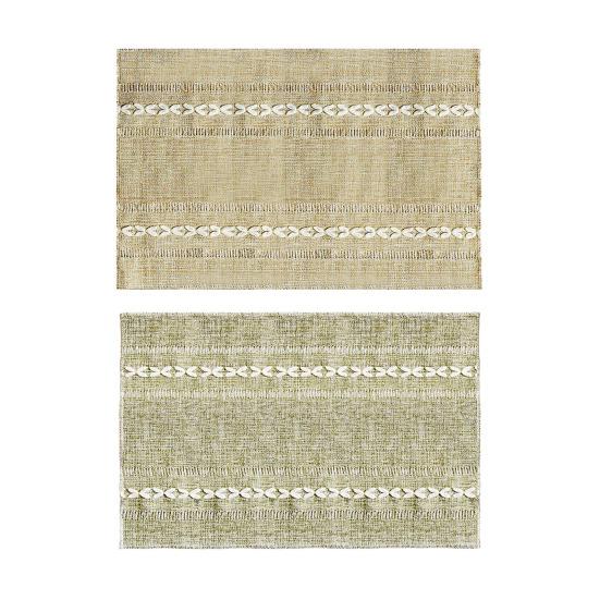 Bohemian Retro Placemat Farmhouse Style Fabric Table Mat Decorative Rustic Placemat for Dining Table Home Wedding Birthday Party