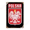 Poland Polska Eagle Flag G Metal Sign Create Pub Plates Pub Garage Tin Sign Poster
