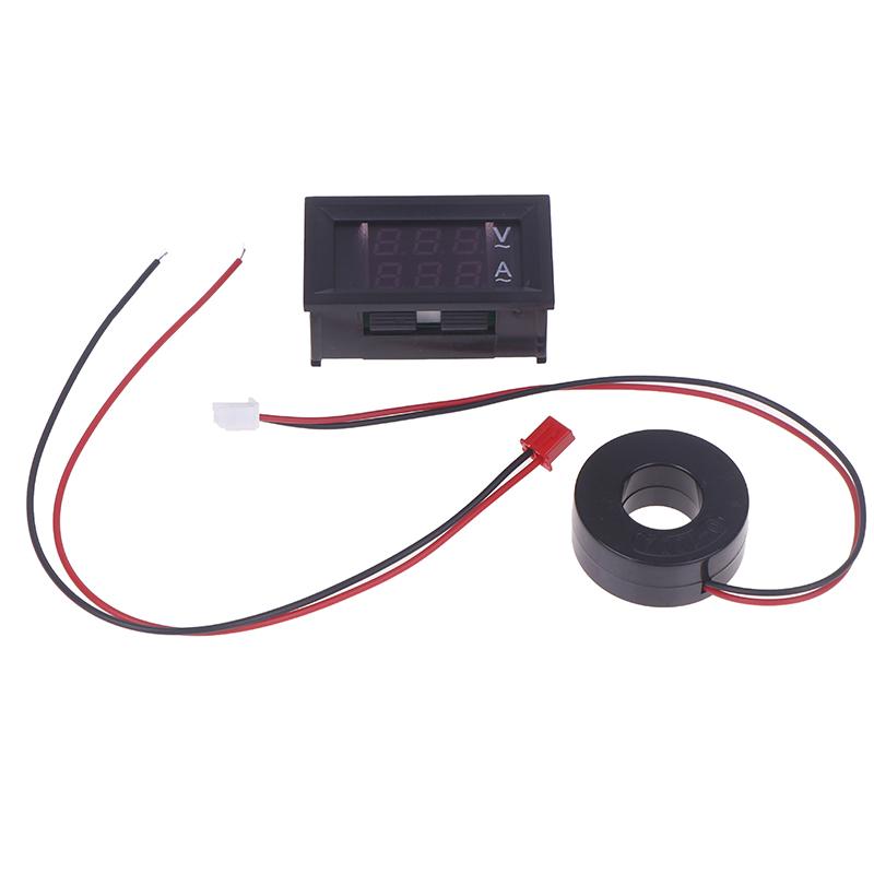 10A 50A 100A 220V Voltage Current Meter Tester AC 50-500V Digital LCD Voltmeter Ammeter Detector Current Transformer