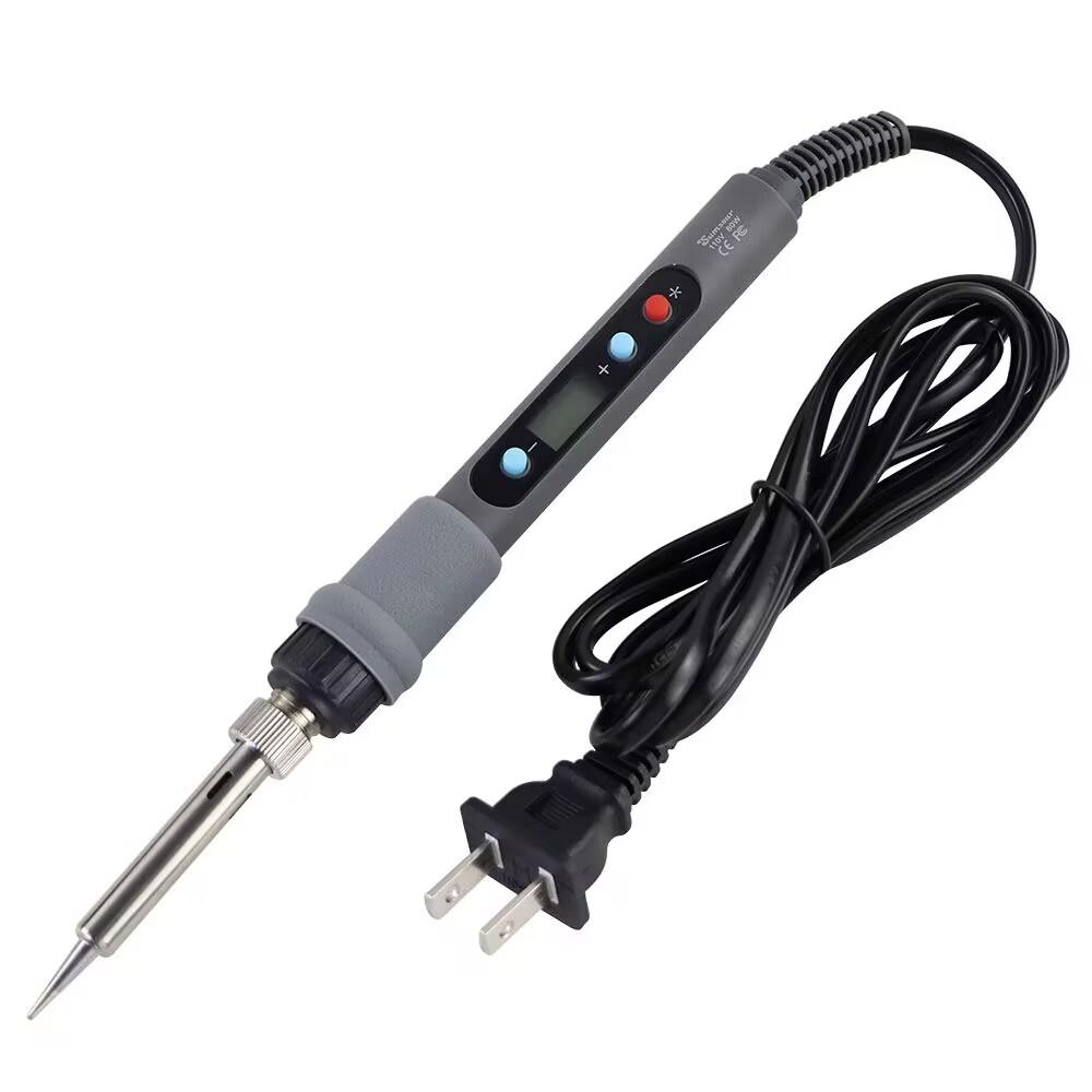 80W Soldering Iron LCD Digital Display Temperature Adjustable 220V EU Electric Solder Iron Set Welding Rework Station Repair Kit