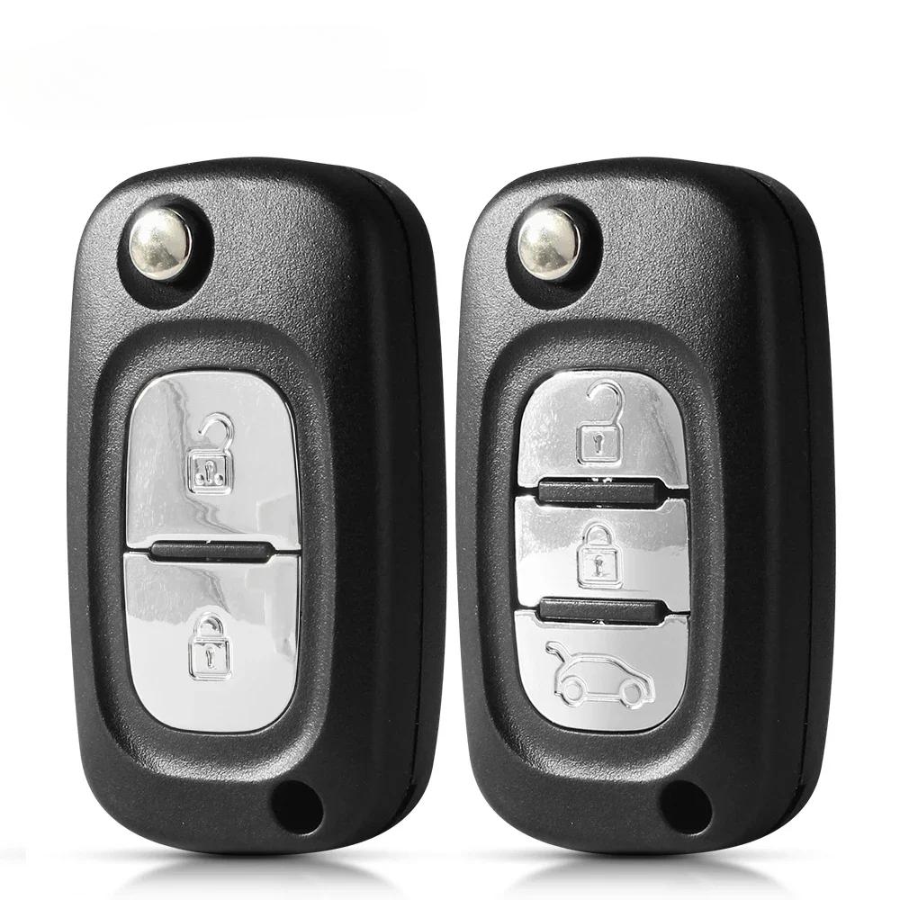 Filp Remote Key Shell 2/3 Buttons Case For Renault Clio 3 Kangoo Master Modus Twingo 2006-2016 Replacement Uncut Blade