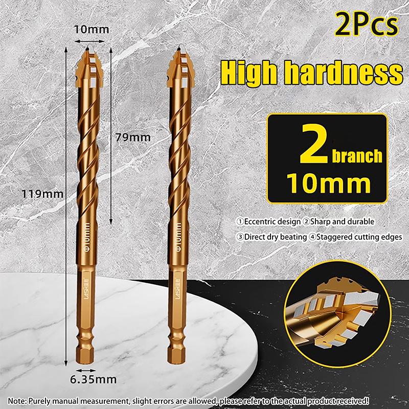 Verbesserter vierschneidiger Sägezahnbohrer zum Bohren von Fliesen und Beton. Spezieller elektrischer Bohrer mit ultrahoher Härte.