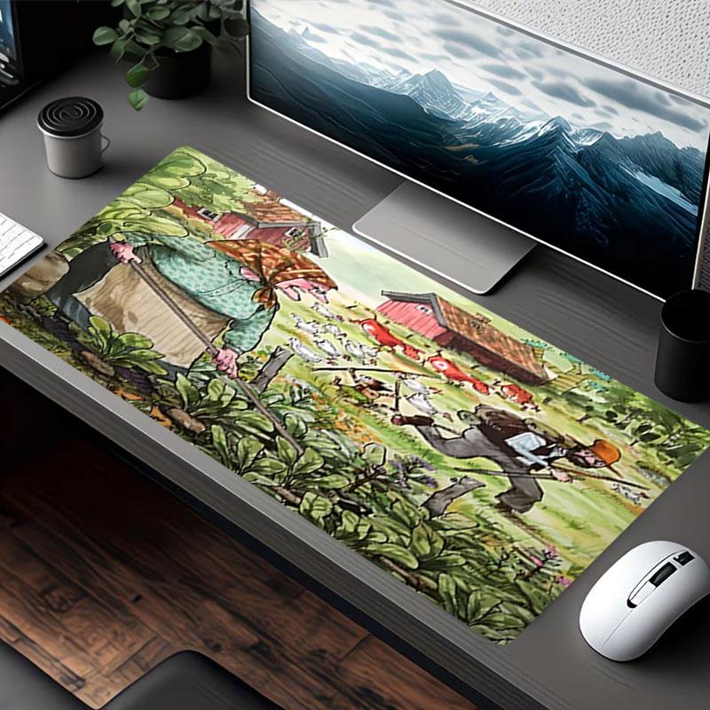 Pettersson und Findus Print Mouse Pad, for Keyboard Pad Laptop PC Mat for Office Home Use, Desk Decor, Perfect Birthday Gift for Gamers