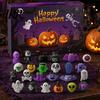 Halloween Dekoration Ideen Adventskalender, 24 Tage Countdown Kalender mit Stück Langsam Aufsteigendes Geschenk für Kinder Quetschspielzeug, Gruselige Sammlerstücke