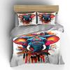 Colorful elephant with flowers. Bedding sets Duvet cover sets Duvet covers Pillowcases(1*Duvet Cover 2*Pillowcases without duvet insert)