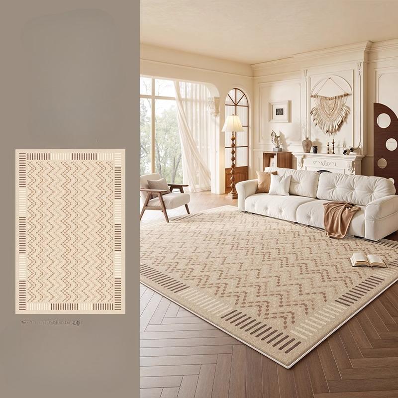 Cream Style Living Room Decoration Anti-slip Carpet Large Size Rugs for Bedroom Thick Washable Lounge Floor Mat Fluffy Soft Rug