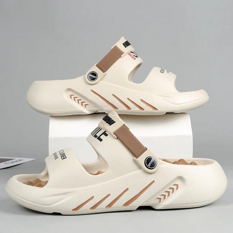 Herren Sportschuhe für Herren 2024 Sommer Herren Sandalen Lässige Sneaker Herren Sandalen Echtes Leder Flache Sandale Herren Hausschuhe Verkauf